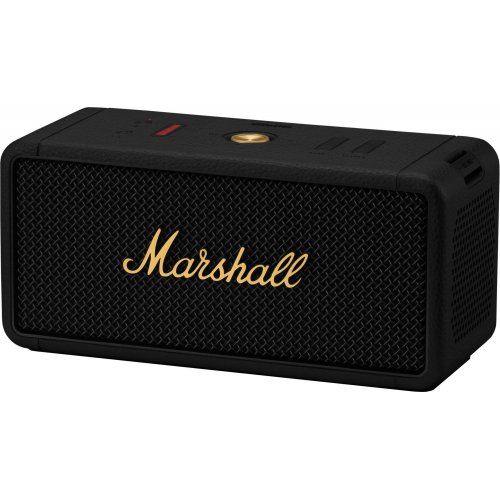 Купить Портативная акустика Marshall Portable Speaker Middleton (1006034) Black and Brass - цена в Харькове, Киеве, Днепре, Одессе
в интернет-магазине Telemart фото