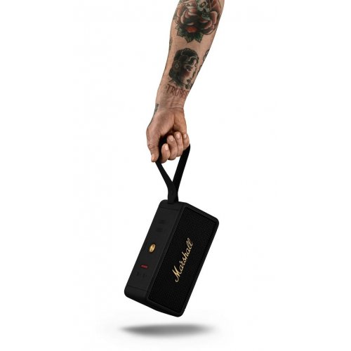 Купити Портативна акустика Marshall Portable Speaker Middleton (1006034) Black and Brass - ціна в Києві, Львові, Вінниці, Хмельницькому, Франківську, Україні | інтернет-магазин TELEMART.UA фото