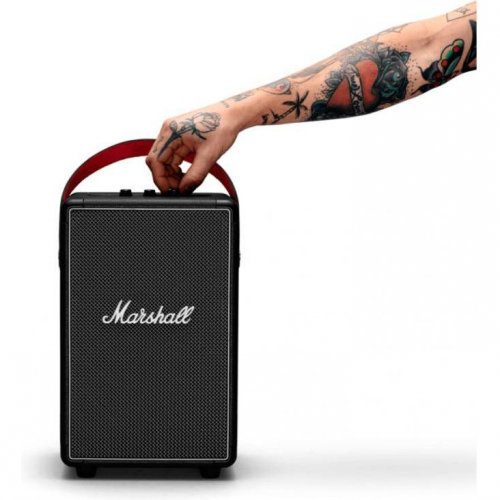 Купить Портативная акустика Marshall Portable Speaker Tufton (1014016) Black and White - цена в Харькове, Киеве, Днепре, Одессе
в интернет-магазине Telemart фото