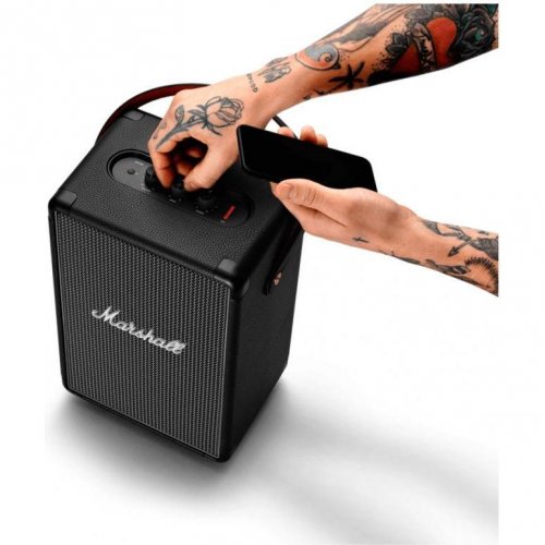 Купить Портативная акустика Marshall Portable Speaker Tufton (1014016) Black and White - цена в Харькове, Киеве, Днепре, Одессе
в интернет-магазине Telemart фото