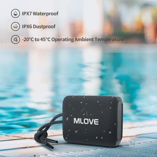 Купить Портативная акустика Mlove R1 IP67 Waterproof Black - цена в Харькове, Киеве, Днепре, Одессе
в интернет-магазине Telemart фото