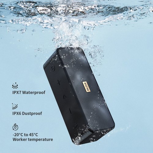 Купити Портативна акустика Mlove S203 IPX7 Waterproof Black - ціна в Києві, Львові, Вінниці, Хмельницькому, Франківську, Україні | інтернет-магазин TELEMART.UA фото