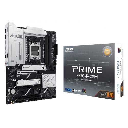 Купить Материнская плата Asus PRIME X870-P-CSM (sAM5, AMD X870) с проверкой совместимости: обзор, характеристики, цена в Киеве, Днепре, Одессе, Харькове, Украине | интернет-магазин TELEMART.UA фото