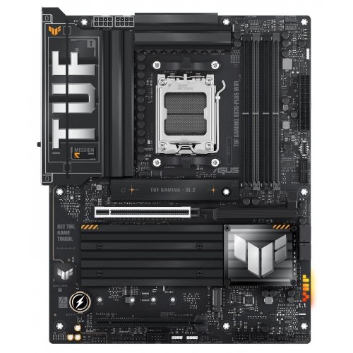 Материнська плата Asus TUF GAMING X870-PLUS WIFI (sAM5, AMD X870) купити з перевіркою сумісності: огляд, характеристики, ціна у Києві, Львові, Вінниці, Хмельницькому, Івано-Франківську, Україні | інтернет-магазин TELEMART.UA фото