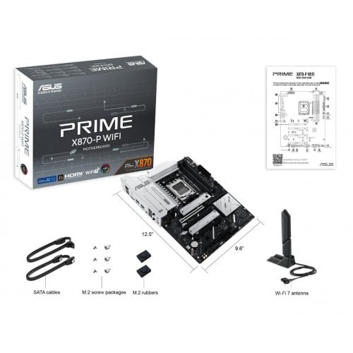 Фото Материнская плата Asus PRIME X870-P WIFI (sAM5, AMD X870)