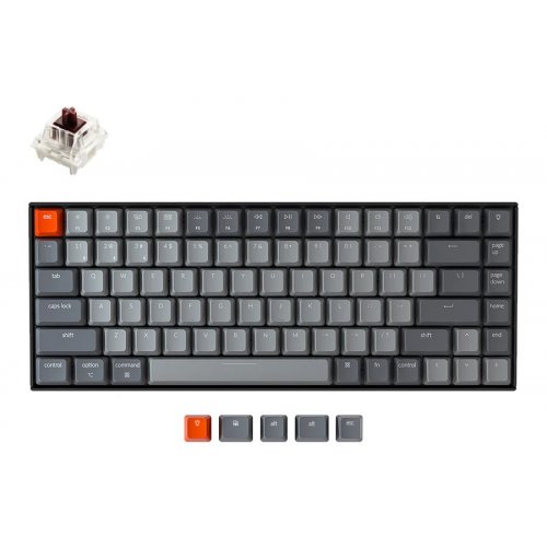 Купить Клавиатура Keychron K2 84 Key Gateron G Pro Brown (K2A3_KEYCHRON) Black - цена в Харькове, Киеве, Днепре, Одессе
в интернет-магазине Telemart фото