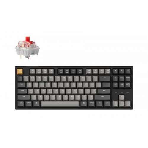 Купити Клавіатура Keychron C1 Pro 87 Key Keychron K Pro Red Switch (C1PK1_KEYCHRON) Black - ціна в Києві, Львові, Вінниці, Хмельницькому, Франківську, Україні | інтернет-магазин TELEMART.UA фото