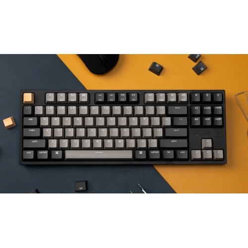 Купити Клавіатура Keychron C1 Pro 87 Key Keychron K Pro Red Switch (C1PK1_KEYCHRON) Black - ціна в Києві, Львові, Вінниці, Хмельницькому, Франківську, Україні | інтернет-магазин TELEMART.UA фото