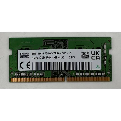 Купить Озу Hynix SODIMM DDR4 8GB 3200Mhz (HMAA1GS6CJR6N-XN) (Восстановлено продавцом, 667111) с проверкой совместимости: обзор, характеристики, цена в Киеве, Днепре, Одессе, Харькове, Украине | интернет-магазин TELEMART.UA фото