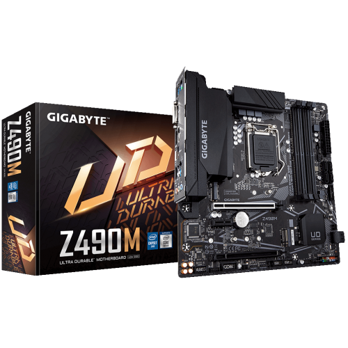 Купить Материнская плата Gigabyte Z490M (s1200, Intel Z490) (Восстановлено продавцом, 667123) с проверкой совместимости: обзор, характеристики, цена в Киеве, Днепре, Одессе, Харькове, Украине | интернет-магазин TELEMART.UA фото