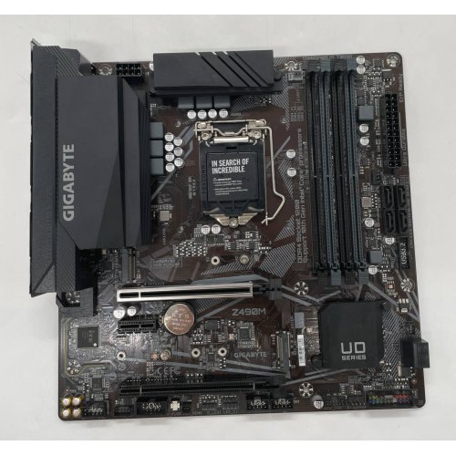 Материнська плата Gigabyte Z490M (s1200, Intel Z490) (Відновлено продавцем, 667123) купити з перевіркою сумісності: огляд, характеристики, ціна у Києві, Львові, Вінниці, Хмельницькому, Івано-Франківську, Україні | інтернет-магазин TELEMART.UA фото