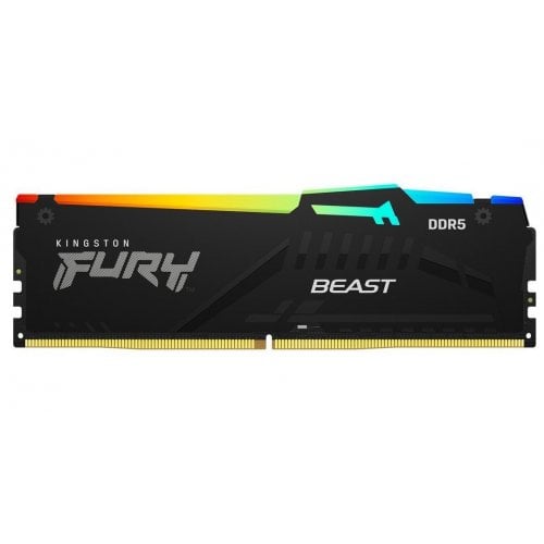 Уцінка озп Kingston DDR5 16GB (2x8GB) 6000Mhz FURY Beast RGB (KF560C36BBEAK2-16) (вскрита упаковка, 667139) купити з перевіркою сумісності: огляд, характеристики, ціна у Києві, Львові, Вінниці, Хмельницькому, Івано-Франківську, Україні | інтернет-магазин TELEMART.UA фото