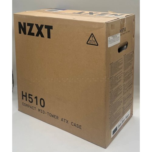 Корпус NZXT H510 Tempered Glass (CA-H510B-B1) Matte Black (Стан нового, 667358) купити з перевіркою сумісності: огляд, характеристики, ціна у Києві, Львові, Вінниці, Хмельницькому, Івано-Франківську, Україні | інтернет-магазин TELEMART.UA фото