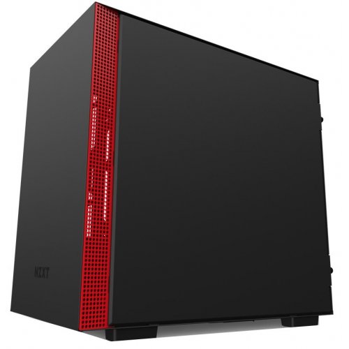 Купить Корпус NZXT H210 Tempered Glass (CA-H210B-BR) Matte Black/Red (Состояние нового, 667370) с проверкой совместимости: обзор, характеристики, цена в Киеве, Днепре, Одессе, Харькове, Украине | интернет-магазин TELEMART.UA фото