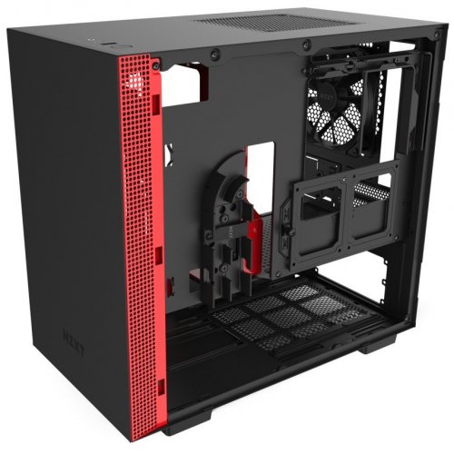 Купить Корпус NZXT H210 Tempered Glass (CA-H210B-BR) Matte Black/Red (Состояние нового, 667370) с проверкой совместимости: обзор, характеристики, цена в Киеве, Днепре, Одессе, Харькове, Украине | интернет-магазин TELEMART.UA фото