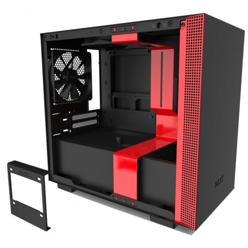 Купить Корпус NZXT H210 Tempered Glass (CA-H210B-BR) Matte Black/Red (Состояние нового, 667370) с проверкой совместимости: обзор, характеристики, цена в Киеве, Днепре, Одессе, Харькове, Украине | интернет-магазин TELEMART.UA фото