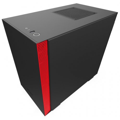 Купить Корпус NZXT H210 Tempered Glass (CA-H210B-BR) Matte Black/Red (Состояние нового, 667370) с проверкой совместимости: обзор, характеристики, цена в Киеве, Днепре, Одессе, Харькове, Украине | интернет-магазин TELEMART.UA фото