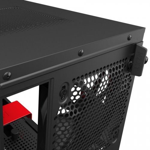 Купить Корпус NZXT H210 Tempered Glass (CA-H210B-BR) Matte Black/Red (Состояние нового, 667370) с проверкой совместимости: обзор, характеристики, цена в Киеве, Днепре, Одессе, Харькове, Украине | интернет-магазин TELEMART.UA фото