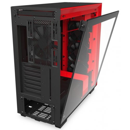 Купить Корпус NZXT H710 (CA-H710B-BR) Black/Red (Состояние нового, 667396) с проверкой совместимости: обзор, характеристики, цена в Киеве, Днепре, Одессе, Харькове, Украине | интернет-магазин TELEMART.UA фото