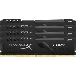 Озп Kingston DDR4 16GB (4x4GB) 2666Mhz Fury Black (HX426C16FB3K4/16) (Відновлено продавцем, 667705)