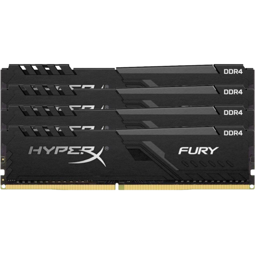 Озп Kingston DDR4 16GB (4x4GB) 2666Mhz Fury Black (HX426C16FB3K4/16) (Відновлено продавцем, 667705) купити з перевіркою сумісності: огляд, характеристики, ціна у Києві, Львові, Вінниці, Хмельницькому, Івано-Франківську, Україні | інтернет-магазин TELEMART.UA фото