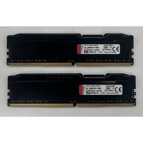 Купить Озу Kingston DDR4 8GB (2x4GB) 2666Mhz HyperX FURY Black (HX426C15FBK2/8) (Восстановлено продавцом, 667709) с проверкой совместимости: обзор, характеристики, цена в Киеве, Днепре, Одессе, Харькове, Украине | интернет-магазин TELEMART.UA фото