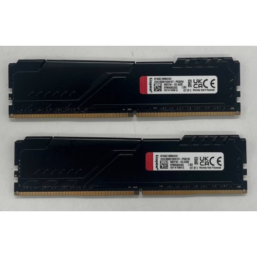 Купить Озу Kingston DDR4 32GB (2x16GB) 3600Mhz FURY Beast Black (KF436C18BBK2/32) (Восстановлено продавцом, 667712) с проверкой совместимости: обзор, характеристики, цена в Киеве, Днепре, Одессе, Харькове, Украине | интернет-магазин TELEMART.UA фото