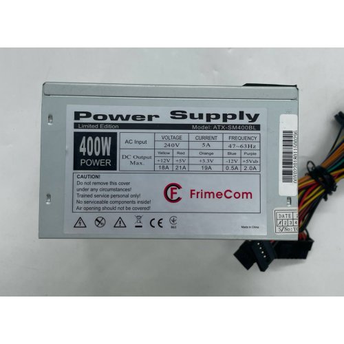 Купить Блок питания FrimeCom 400W (ATX-SM400BL 12F) (Восстановлено продавцом, 667749) с проверкой совместимости: обзор, характеристики, цена в Киеве, Днепре, Одессе, Харькове, Украине | интернет-магазин TELEMART.UA фото