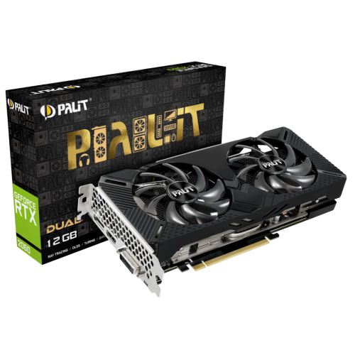 Відеокарта Palit GeForce RTX 2060 12288MB Dual (NE62060018K9-1160C) (Відновлено продавцем, 667764) купити з перевіркою сумісності: огляд, характеристики, ціна у Києві, Львові, Вінниці, Хмельницькому, Івано-Франківську, Україні | інтернет-магазин TELEMART.UA фото