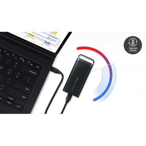 Купить Портативный SSD-диск Samsung T5 Evo 4TB USB 3.2 (MU-PH4T0S/EU) с проверкой совместимости: обзор, характеристики, цена в Киеве, Днепре, Одессе, Харькове, Украине | интернет-магазин TELEMART.UA фото