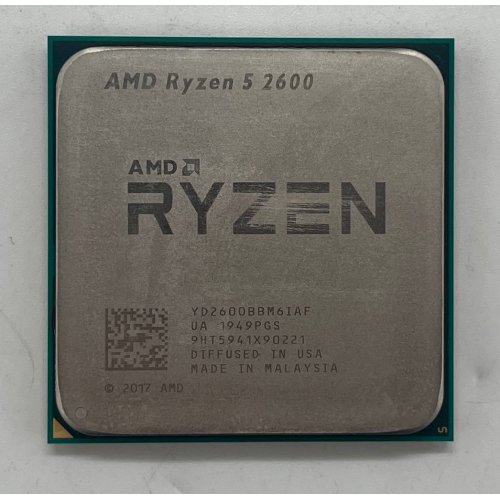 Процесор AMD Ryzen 5 2600 3.4(3.9)GHz 16MB sAM4 Tray (YD2600BBM6IAF) (Відновлено продавцем, 667805) купити з перевіркою сумісності: огляд, характеристики, ціна у Києві, Львові, Вінниці, Хмельницькому, Івано-Франківську, Україні | інтернет-магазин TELEMART.UA фото