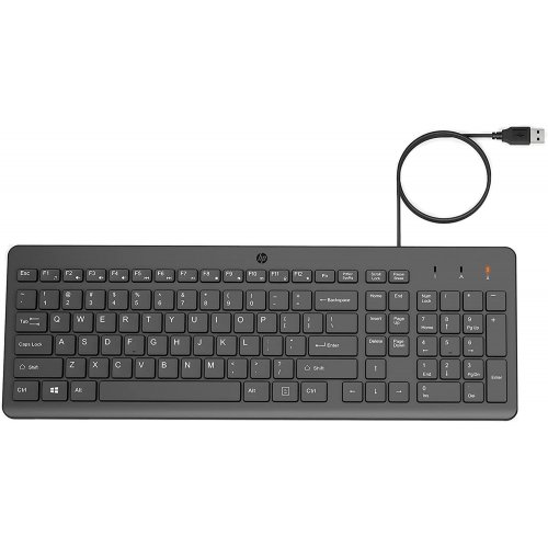 Купить Клавиатура HP 150 USB (664R5AA) Black - цена в Харькове, Киеве, Днепре, Одессе
в интернет-магазине Telemart фото