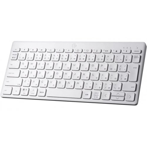 Купити Клавіатура HP 350 Compact Multi-Device Bluetooth (692T0AA) White - ціна в Києві, Львові, Вінниці, Хмельницькому, Франківську, Україні | інтернет-магазин TELEMART.UA фото