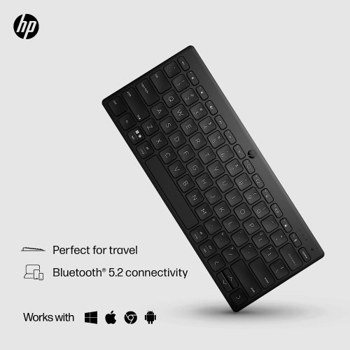 Купити Клавіатура HP 350 Compact Multi-Device Bluetooth (692S8AA) Black - ціна в Києві, Львові, Вінниці, Хмельницькому, Франківську, Україні | інтернет-магазин TELEMART.UA фото