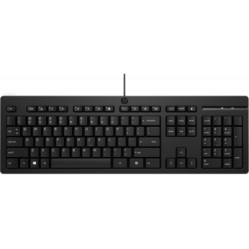 Купить Клавиатура HP 125 USB (266C9AA) Black - цена в Харькове, Киеве, Днепре, Одессе
в интернет-магазине Telemart фото