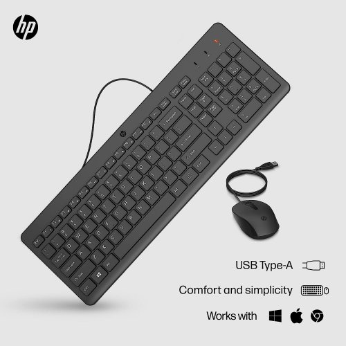 Купить Комплект HP 150 USB (240J7AA) Black - цена в Харькове, Киеве, Днепре, Одессе
в интернет-магазине Telemart фото