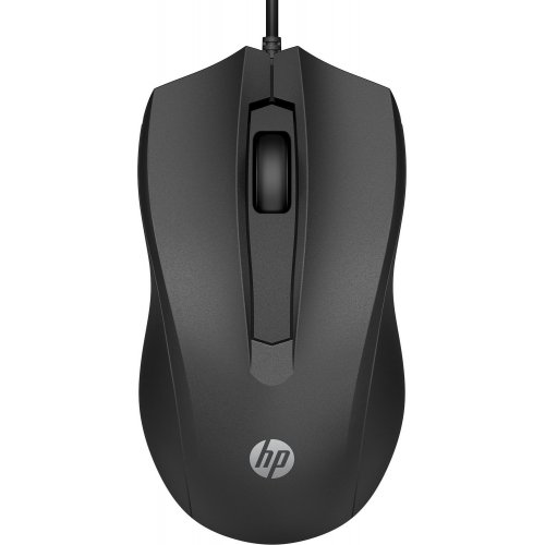 Купити Миша HP 100 USB (6VY96AA) Black - ціна в Києві, Львові, Вінниці, Хмельницькому, Франківську, Україні | інтернет-магазин TELEMART.UA фото