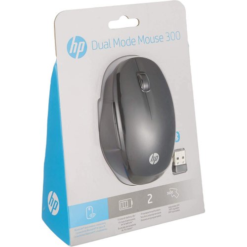 Купить Мышка HP Dual Mode Wireless (6CR71AA) Black - цена в Харькове, Киеве, Днепре, Одессе
в интернет-магазине Telemart фото