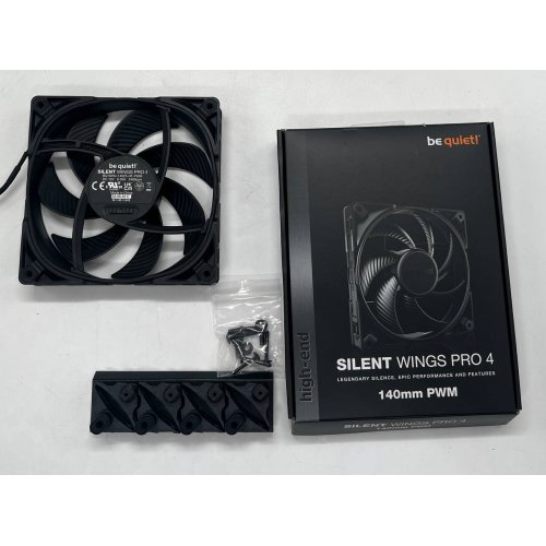 Кулер для корпуса Be Quiet! Silent Wings PRO 4 140 PWM (BL099) (Відновлено продавцем, 667947) купити з перевіркою сумісності: огляд, характеристики, ціна у Києві, Львові, Вінниці, Хмельницькому, Івано-Франківську, Україні | інтернет-магазин TELEMART.UA фото