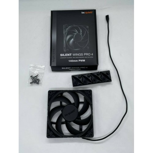 Кулер для корпуса Be Quiet! Silent Wings PRO 4 140 PWM (BL099) (Відновлено продавцем, 667948) купити з перевіркою сумісності: огляд, характеристики, ціна у Києві, Львові, Вінниці, Хмельницькому, Івано-Франківську, Україні | інтернет-магазин TELEMART.UA фото