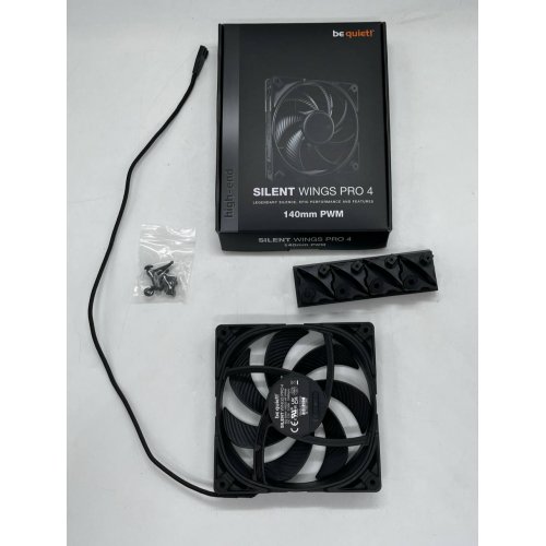 Кулер для корпуса Be Quiet! Silent Wings PRO 4 140 PWM (BL099) (Відновлено продавцем, 667948) купити з перевіркою сумісності: огляд, характеристики, ціна у Києві, Львові, Вінниці, Хмельницькому, Івано-Франківську, Україні | інтернет-магазин TELEMART.UA фото