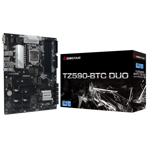 Купить Материнская плата Biostar TZ590-BTC Duo (s1200, Intel Z590) (Восстановлено продавцом, 667965) с проверкой совместимости: обзор, характеристики, цена в Киеве, Днепре, Одессе, Харькове, Украине | интернет-магазин TELEMART.UA фото