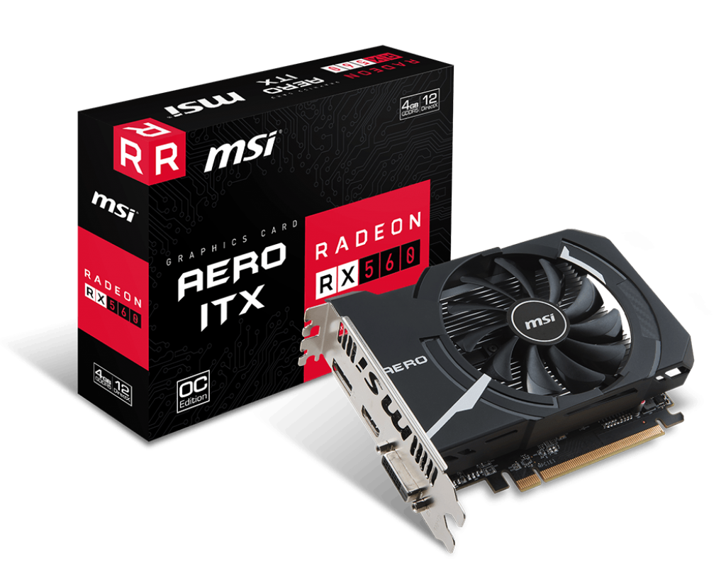 Продать Видеокарта MSI Radeon RX 560 AERO ITX OC 4096MB (RX 560 AERO ITX 4G  OC) по Trade-In интернет-магазине Телемарт - Киев, Днепр, Украина