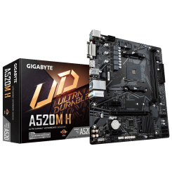 Материнська плата Gigabyte A520M H (sAM4, AMD A520) (Відновлено продавцем, 668196)