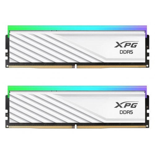 Купить Уценка озу ADATA DDR5 32GB (2x16GB) 6400MHz XPG Lancer Blade RGB White (AX5U6400C3216G-DTLABRWH) (вскрита упаковка, 668209) с проверкой совместимости: обзор, характеристики, цена в Киеве, Днепре, Одессе, Харькове, Украине | интернет-магазин TELEMART.UA фото