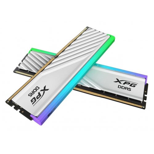 Купить Уценка озу ADATA DDR5 32GB (2x16GB) 6400MHz XPG Lancer Blade RGB White (AX5U6400C3216G-DTLABRWH) (вскрита упаковка, 668209) с проверкой совместимости: обзор, характеристики, цена в Киеве, Днепре, Одессе, Харькове, Украине | интернет-магазин TELEMART.UA фото