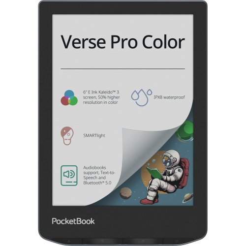 Купити Електронна книга PocketBook 634 Verse Pro Color (PB634K3-1-CIS) Stormy Sea - ціна в Києві, Львові, Вінниці, Хмельницькому, Франківську, Україні | інтернет-магазин TELEMART.UA фото