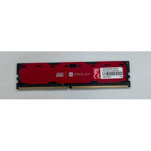 Озп GoodRAM DDR4 4GB 2400Mhz IRDM Red (IR-R2400D464L15S/4G) (Відновлено продавцем, 668293) купити з перевіркою сумісності: огляд, характеристики, ціна у Києві, Львові, Вінниці, Хмельницькому, Івано-Франківську, Україні | інтернет-магазин TELEMART.UA фото