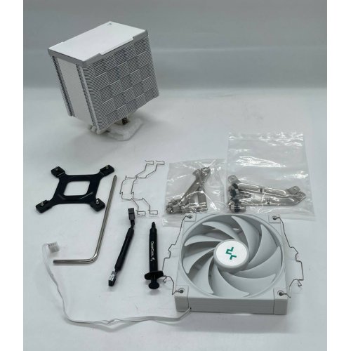 Кулер Deepcool AK500 (R-AK500-WHNNMT-G) White (Відновлено продавцем, 668329) купити з перевіркою сумісності: огляд, характеристики, ціна у Києві, Львові, Вінниці, Хмельницькому, Івано-Франківську, Україні | інтернет-магазин TELEMART.UA фото