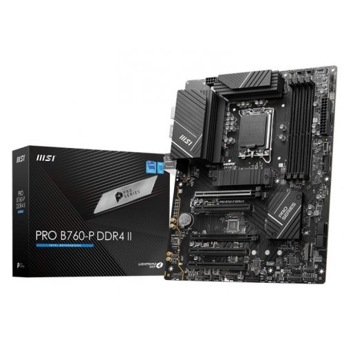 Материнська плата MSI PRO B760-P DDR4 II (s1700, Intel B760) (Відновлено продавцем, 668348) купити з перевіркою сумісності: огляд, характеристики, ціна у Києві, Львові, Вінниці, Хмельницькому, Івано-Франківську, Україні | інтернет-магазин TELEMART.UA фото